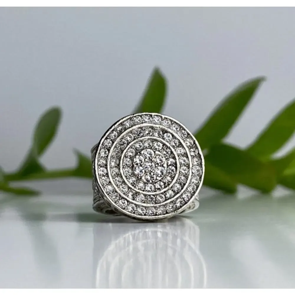 925 Sterling Silver CZ Ring Size 6.5